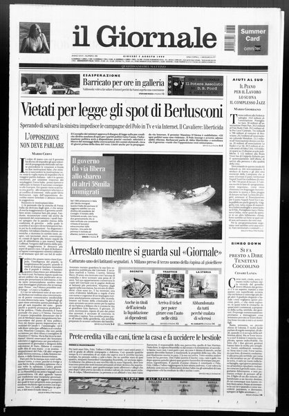 Il giornale : quotidiano del mattino